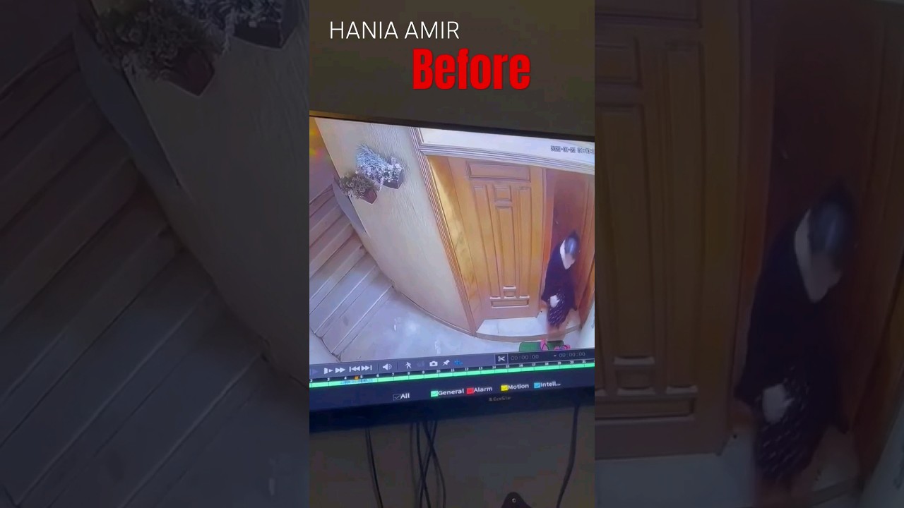 Hania Amir's Latest Viral Home Security Camera Footage 📹