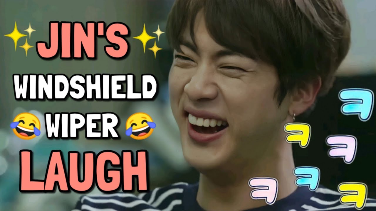 JIN's Funny Windshield Wiper Laugh π (Try Not to Laugh)