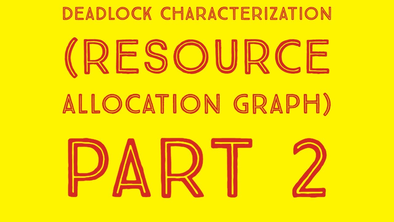 Deadlock Characterization Using Resource Allocation Graph (Part 2)