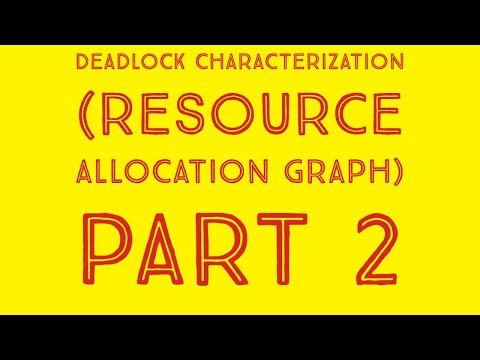DEADLOCK CHARACTERIZATION | RESOURCE ALLOCATION GRAPH (PART 2)