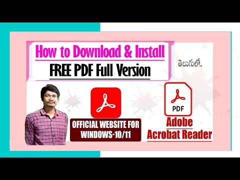 How to Download & Install Adobe Acrobat Reader on Windows 11 || 10  Free