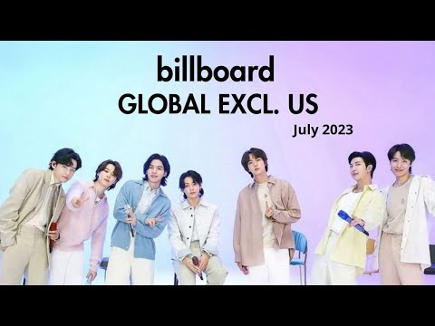 ALL BTS ENTRIES ON BILLBOARD GLOBAL EXCL. US | July 2023