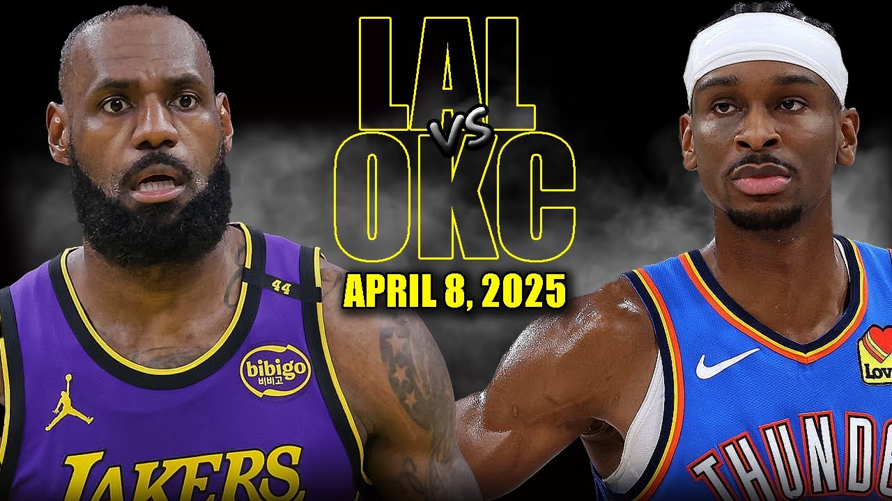 Los Angeles Lakers vs OKC Thunder Full Game Highlights | April 8, 2025 🏀
