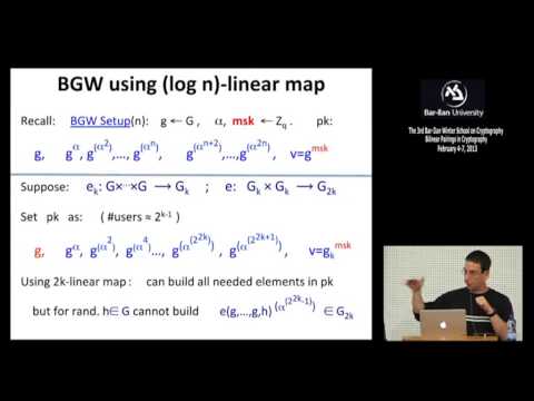 3rd BIU Winter School on Cryptography: Broadcast encryption and traitor tracing - Dan Boneh