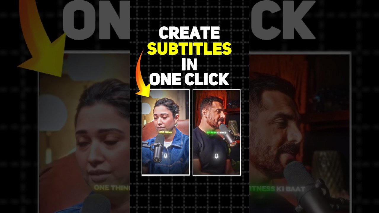 1 One-Click Video Subtitle Generator ๐