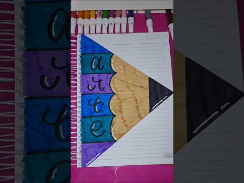 Volta às aulas 2025: Ideia de capa de Caderno em formato de lápis ✏️