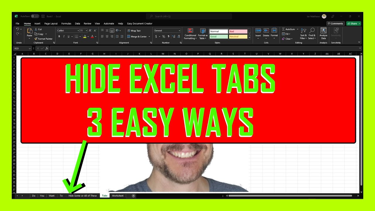 Quick & Easy Guide to Hiding Worksheet Tabs in Excel 📊