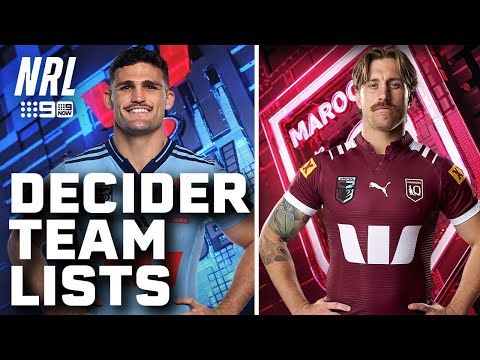 Team lists for the DECIDER are OUT!! - State of Origin 2025 Game 3 | NRL on Nine