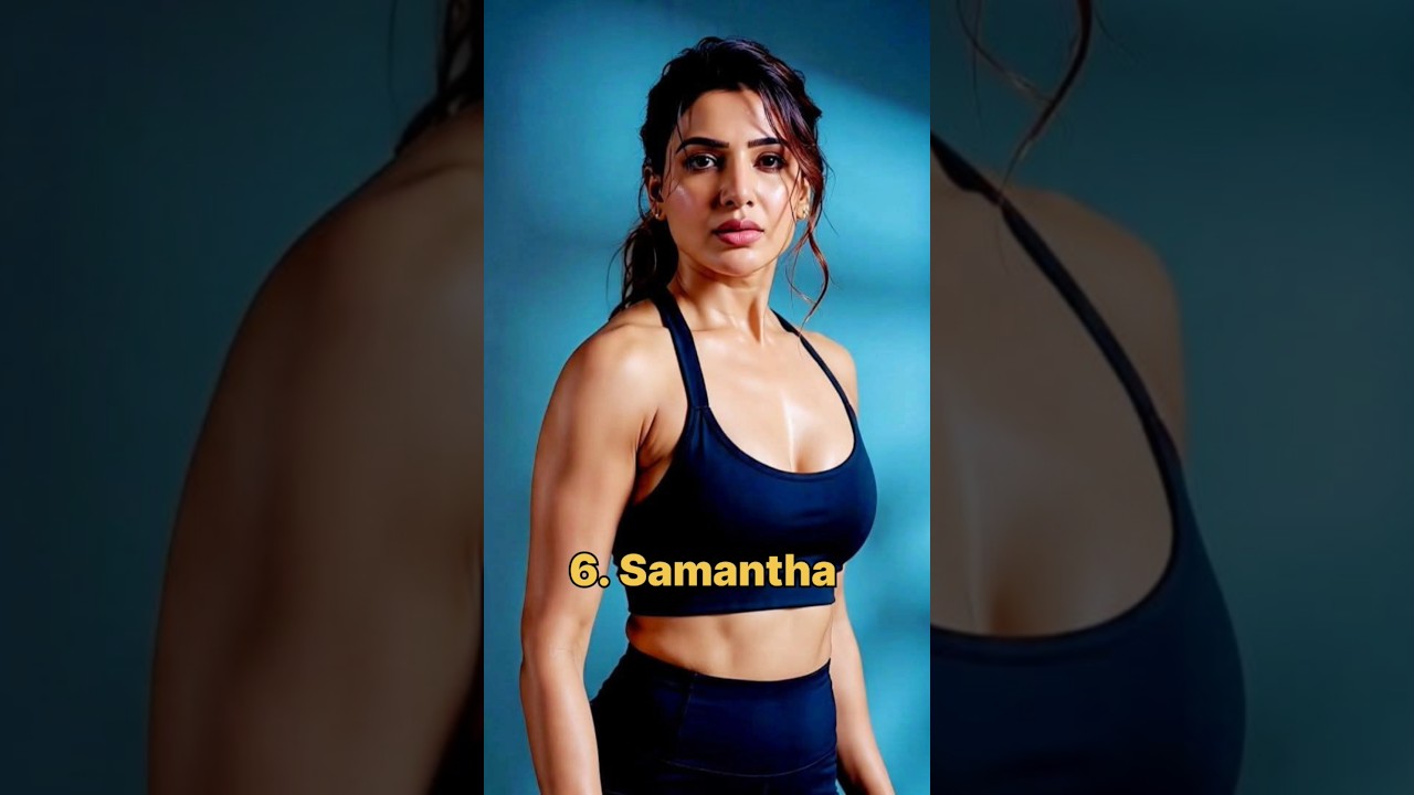 Top 10 Beautiful South Indian Actresses in Gym Wear 💪