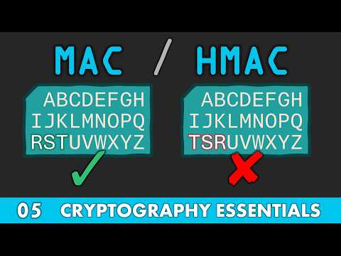 MAC / HMAC - Message Authentication Code / Hash Bashed Message Authentication Codes
