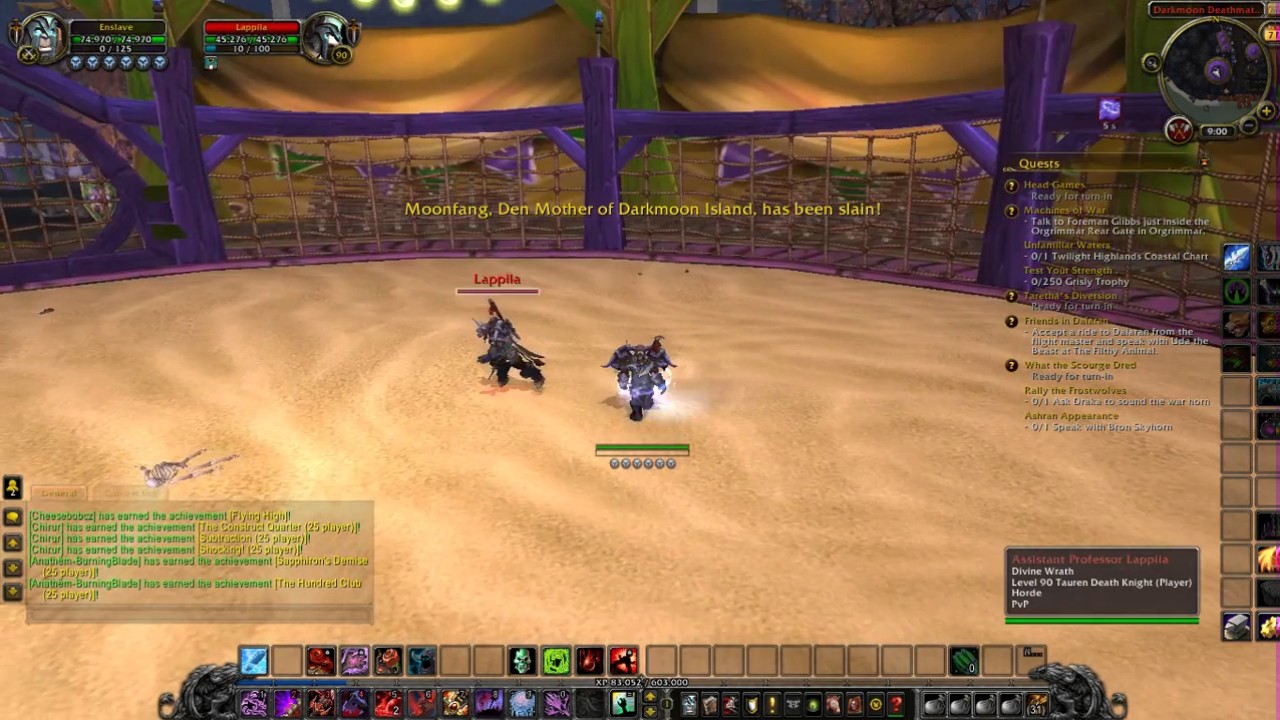 World of Warcraft  Darkmoon Duelist  Darkmoon faire Arena