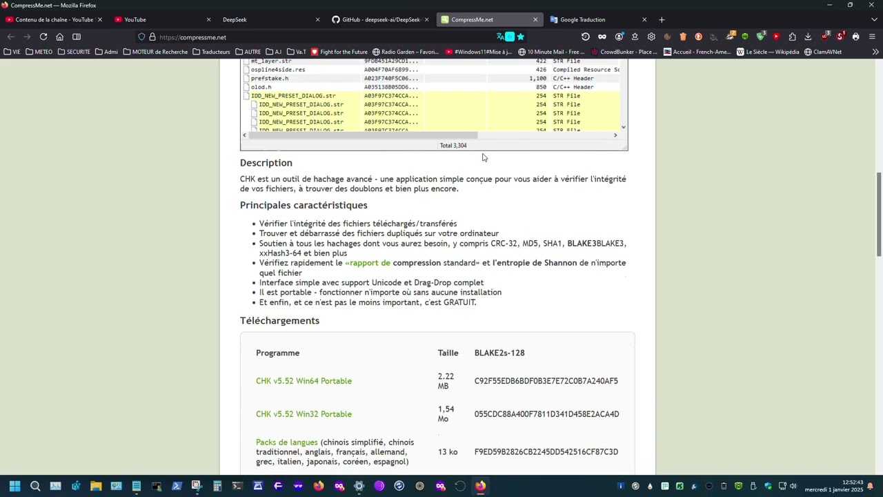 CHK Hash Tool v5.52 Portable for Windows 🔍