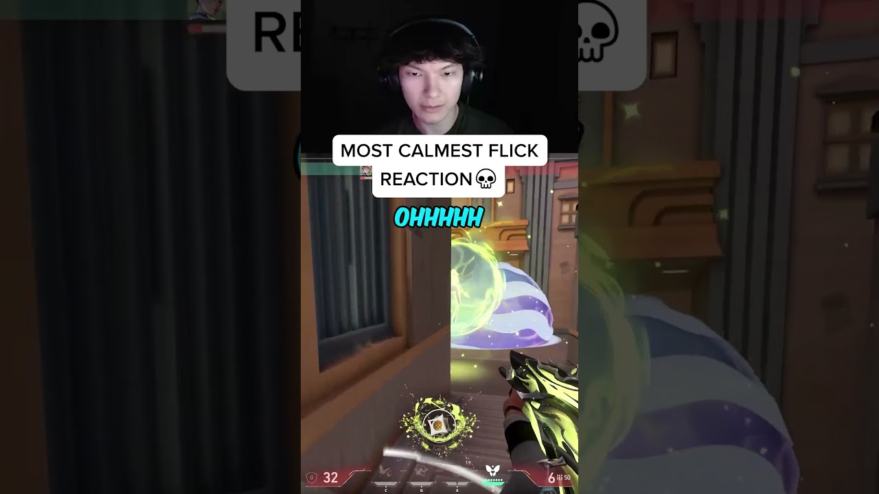 Most Calm Flick Reaction in Valorant 💀