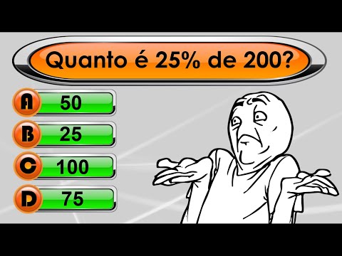 Quiz de Matemática Básica. 30 Perguntas de matemática do Ensino Fundamental. Nível fácil.