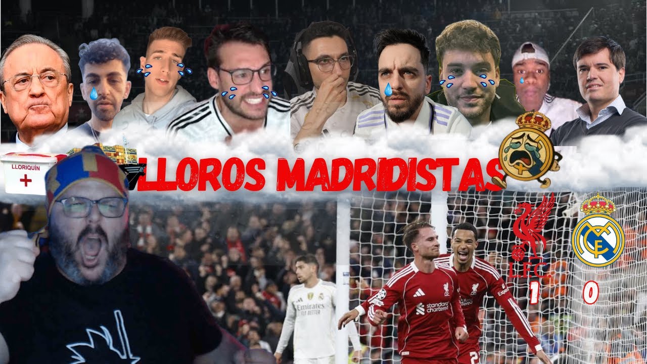 Reacciones y Lágrimas de los Aficionados del Madrid Tras la Derrota ante el Liverpool 1-0
