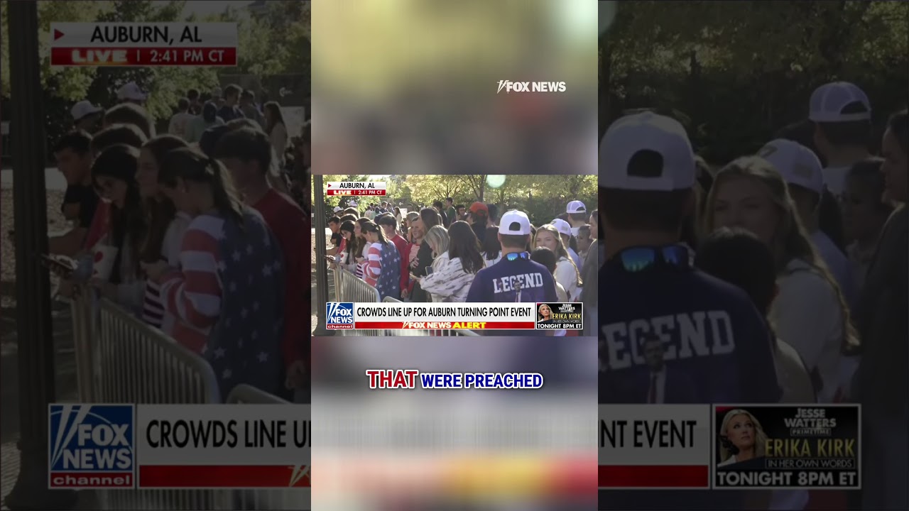 Crowds Gather at Auburn for Turning Point USA Event Featuring Martha MacCallum