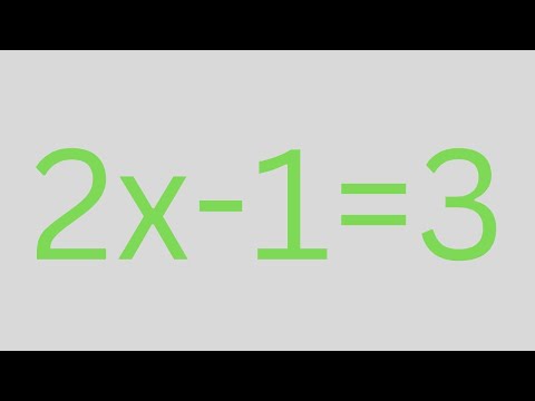 Solving a simple linear equation