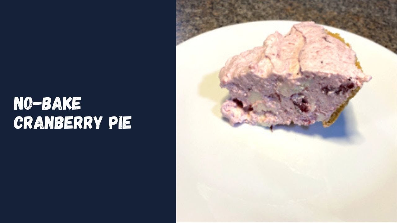 Easy No-Bake Cranberry Pie 🍒