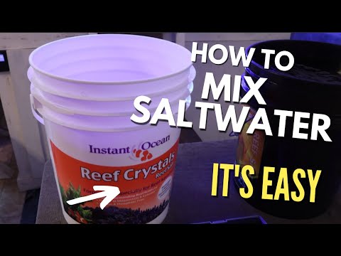 How to MIX Saltwater for Best Results in your Aquarium using Reef Crystals!