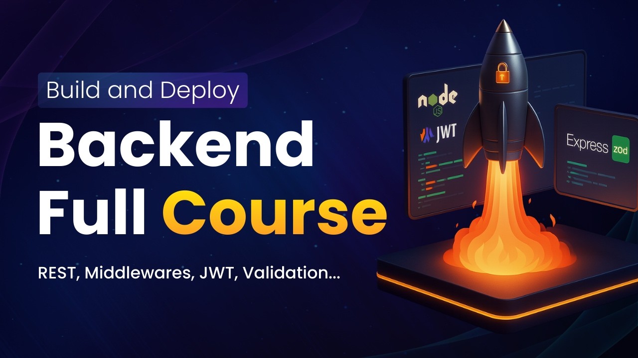 Complete Backend Course: NodeJS, Express, JWT & PostgreSQL
