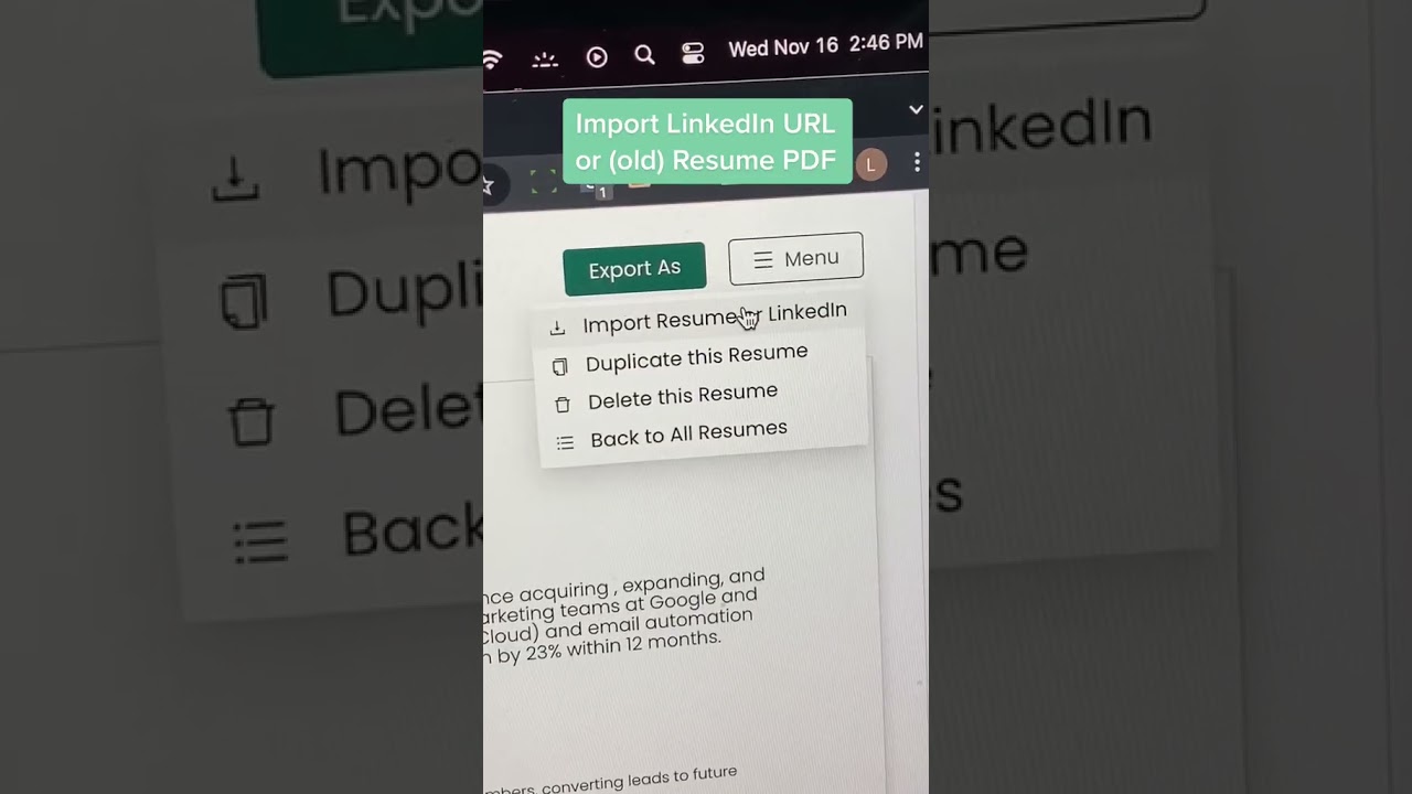 Transform Your LinkedIn into a Resume ✍️