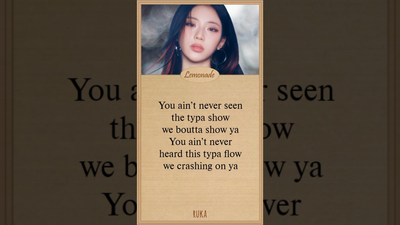 BABYMONSTER WE GO UP Lyrics | Ruka & Asa Rap Sections