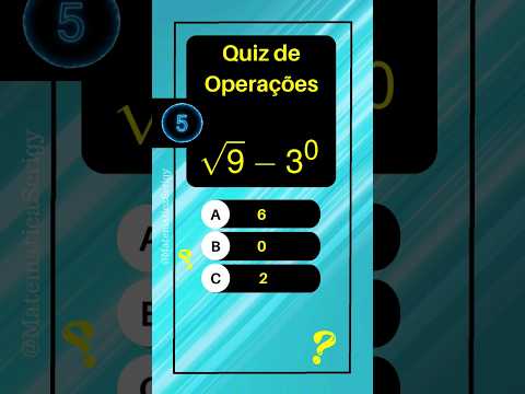 Treine o CALCULO MENTAL e mostre que é bom | Quiz 18  #matemática #enem #quiz #educação #concurso