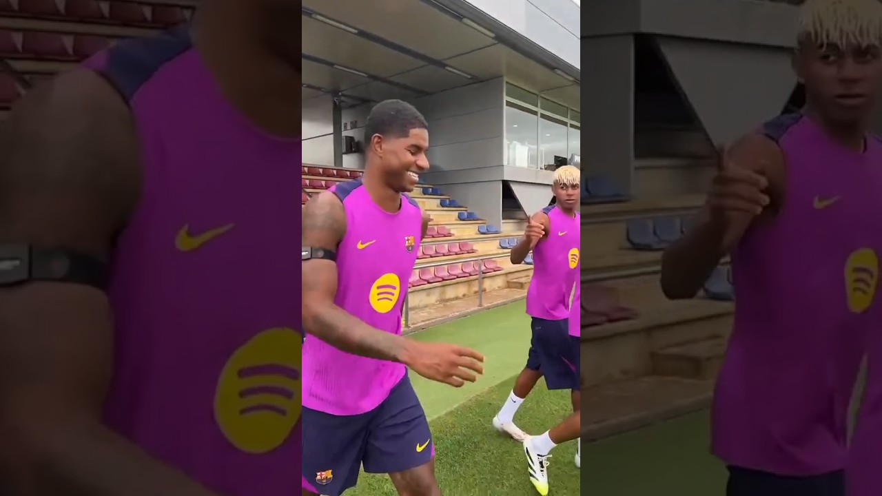 Morning Team! Rashford & Barcelona Training 😊