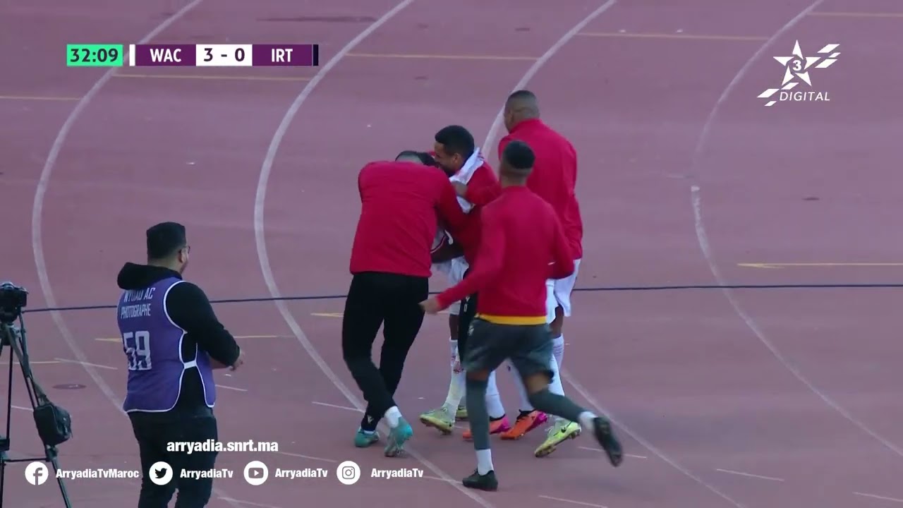 الوداد الرياضي يفوز بثلاثية نظيفة على اتحاد طنجة بهدف رائع لمحمد أوناجم ⚽