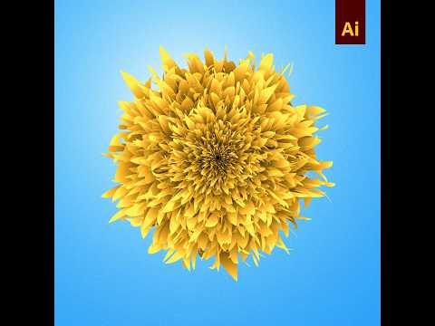 Create a flower with blend tool in Adobe Illustrator