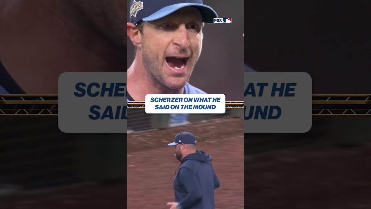 What REALLY went down with Scherzer's mound visit? 🤔 #mlb #baseball #bluejays