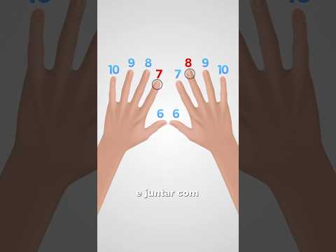 Como fazer truque da TABUADA com as mãos? (6 ao 10)