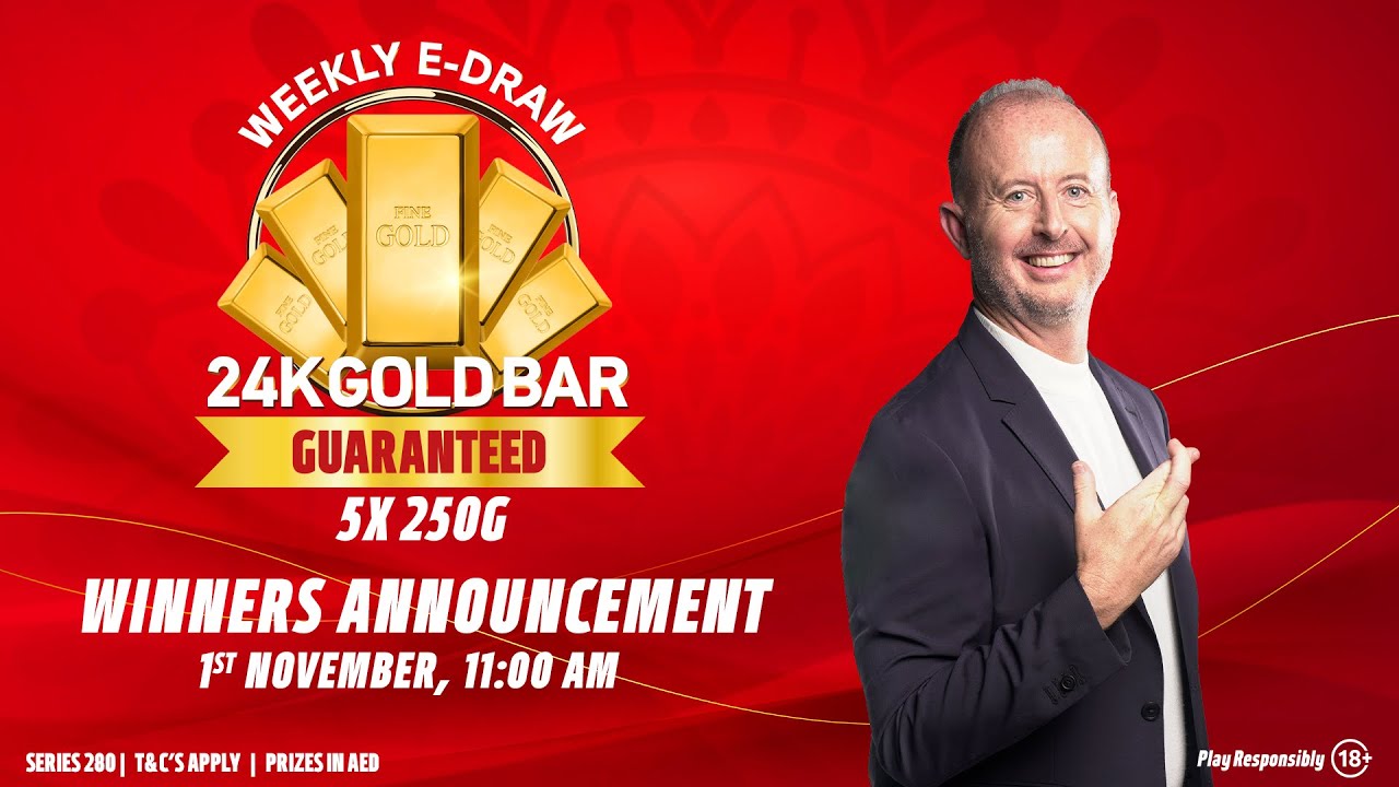 Series 280 Weekly E-Draw: Announcing 5 Lucky Winners of 250G 24K Gold Bars! ✨