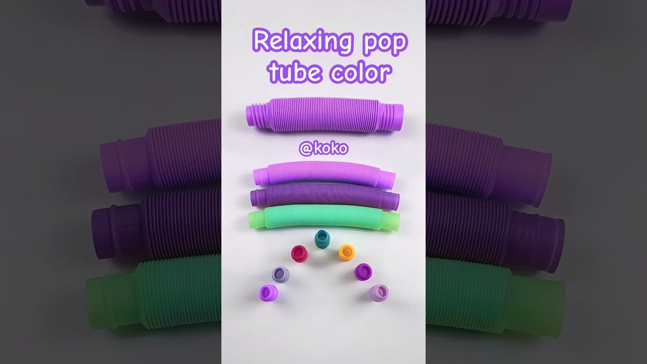 Relaxing Color-Changing Pop Tube ASMR 🎶