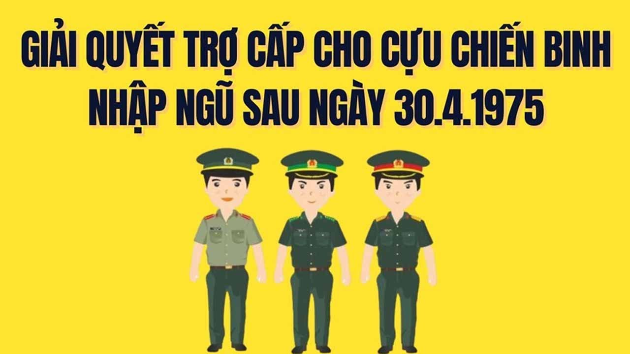 Cựu chiến binh nhập ngũ sau 30.4.1975 được giải quyết trợ cấp thế nào| Báo Lao Động