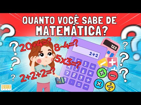 Quanto Você Sabe de Matemática? Quiz de matemática infantil. #matemática #infantil #quiz