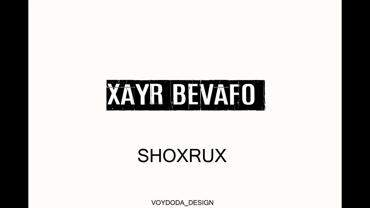 SHOXRUX - XAYR BEVAFO 2004 (Official Music Video) 🎶