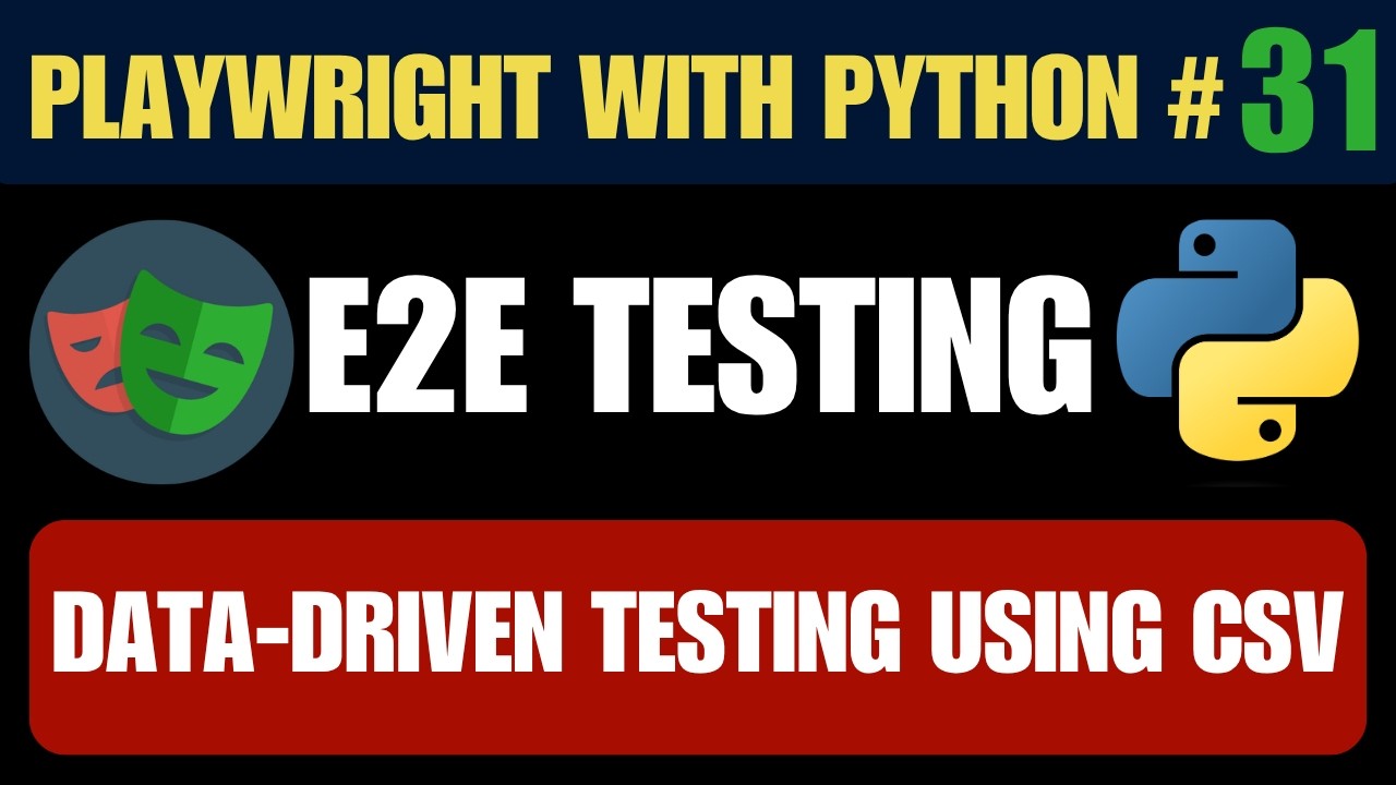 Playwright with Python #31 - Data-Driven API Testing Using CSV File | Stop Hardcoding Payloads!