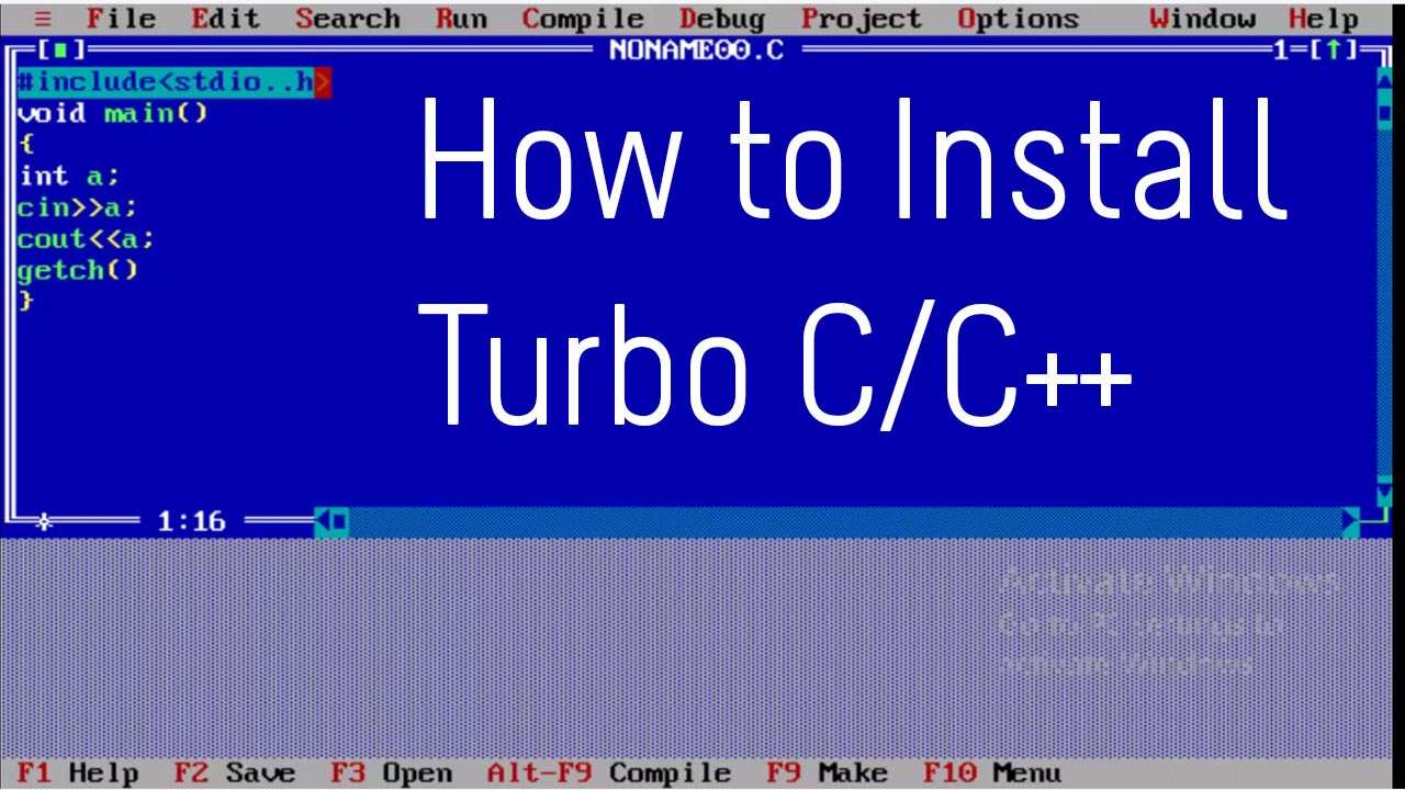 Install Turbo C/C++ on Windows 7/8/10 🖥️