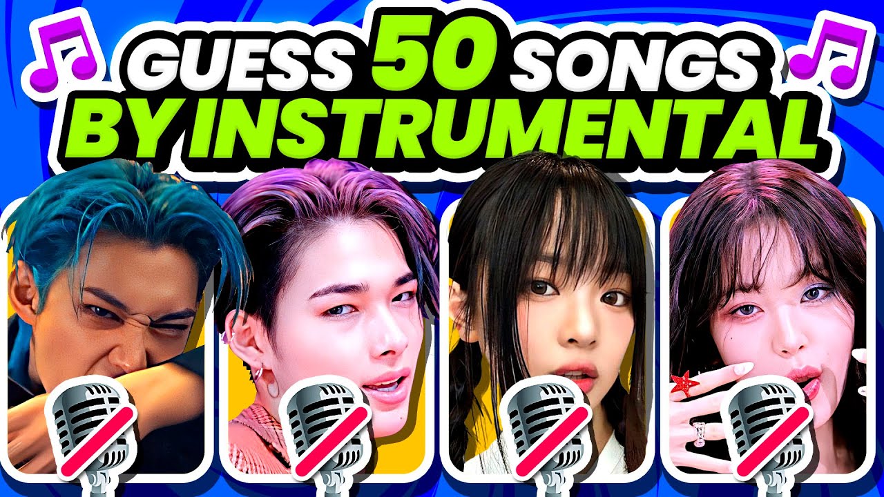 Guess 50 KPOP Songs by Instrumental 🎶