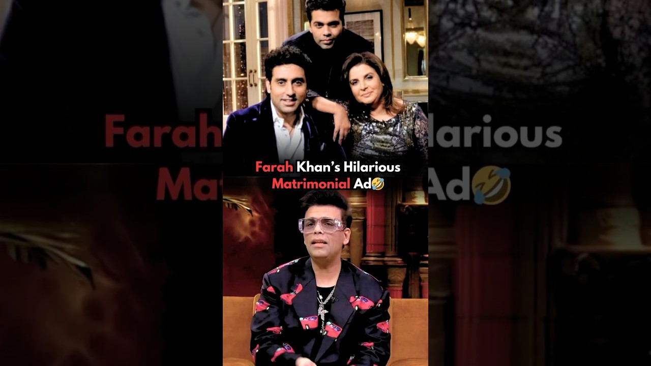 Farah Khan's Hilarious Matrimonial Ad Reveal on Koffee With Karan! 🎬
