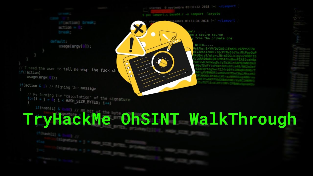 Master the TryHackMe OhSINT Room: Complete OSINT Penetration Testing Guide 🔍