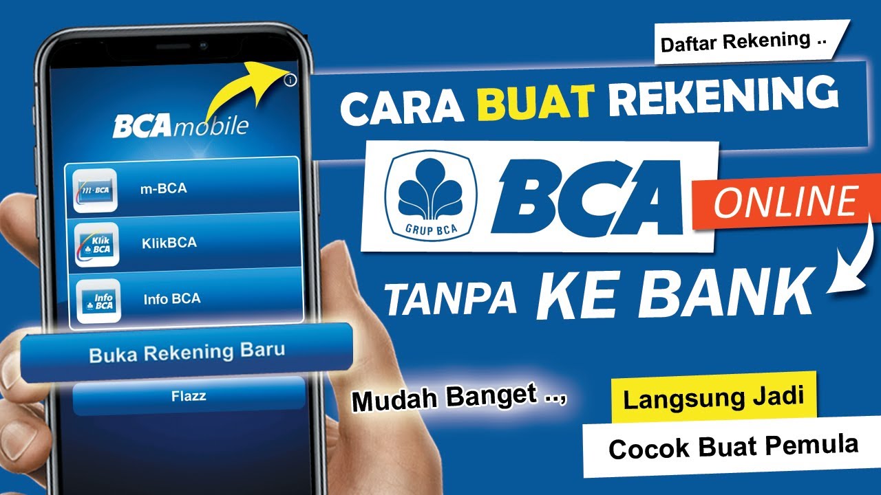 Cara Buka Rekening BCA Online Tanpa Ke Bank 🏦