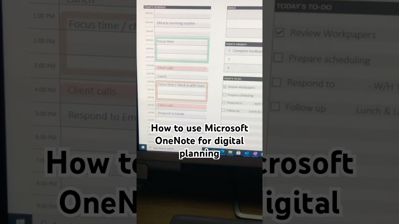 Master Digital Planning with Microsoft OneNote 📝