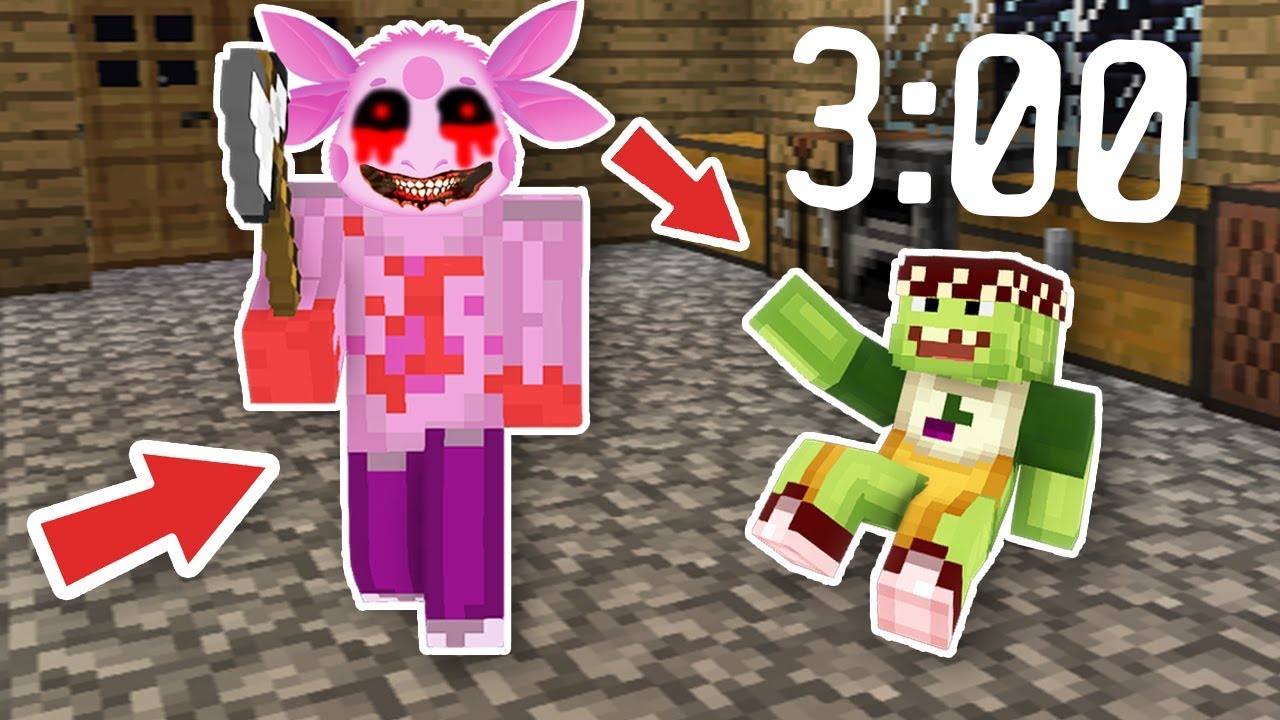 Лунтик страшный *Лунтик.exe* в 3 часа ночи в Minecraft! 👾