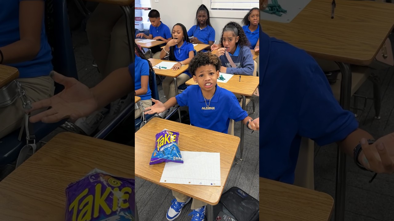 Kids Caught Sneaking Takis in Class! Teacher Confiscates Snack 😲 #shorts