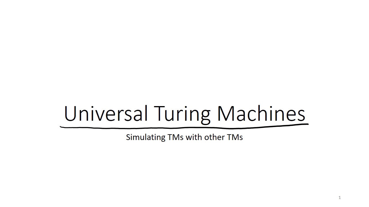 Understanding Universal Turing Machines: The Key to Simulating Any Computation π€