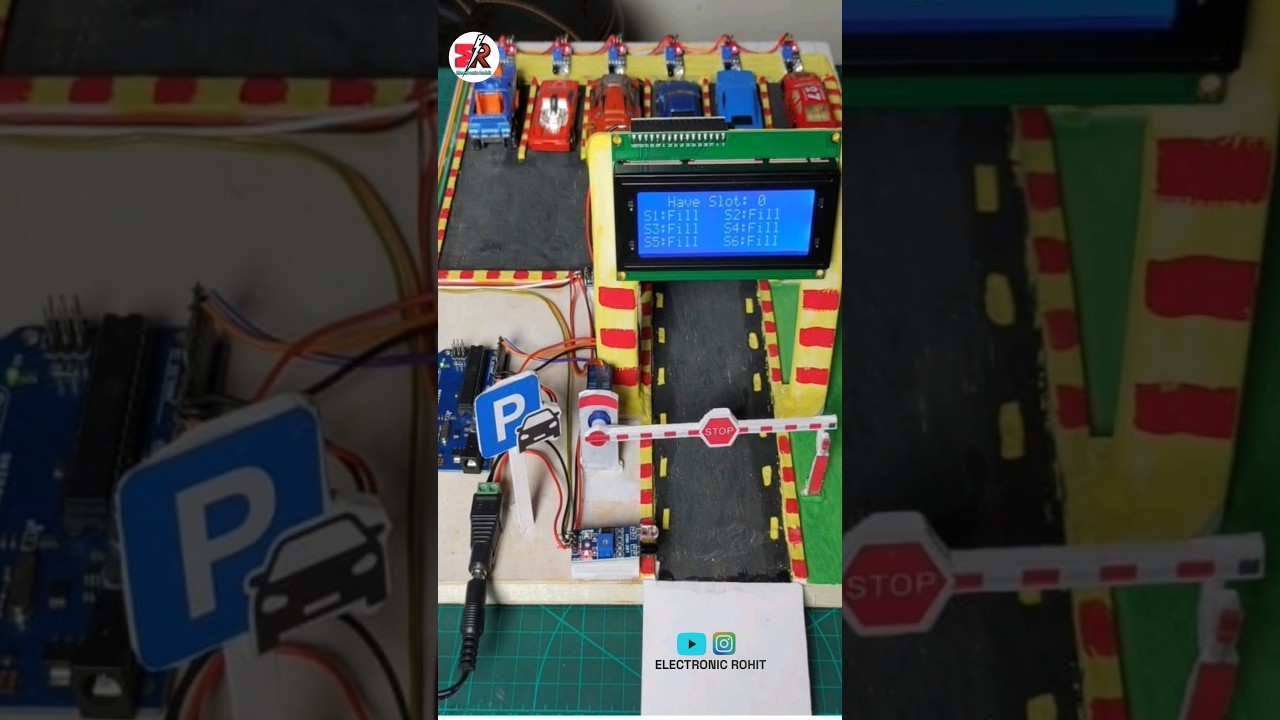 DIY Smart Parking System with IR Sensor & Servo Motor