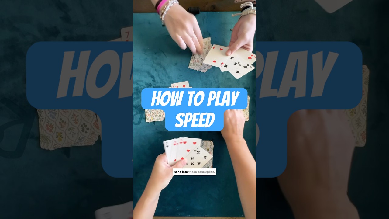 How to Play Speed Card Game for 2 Players 🃏