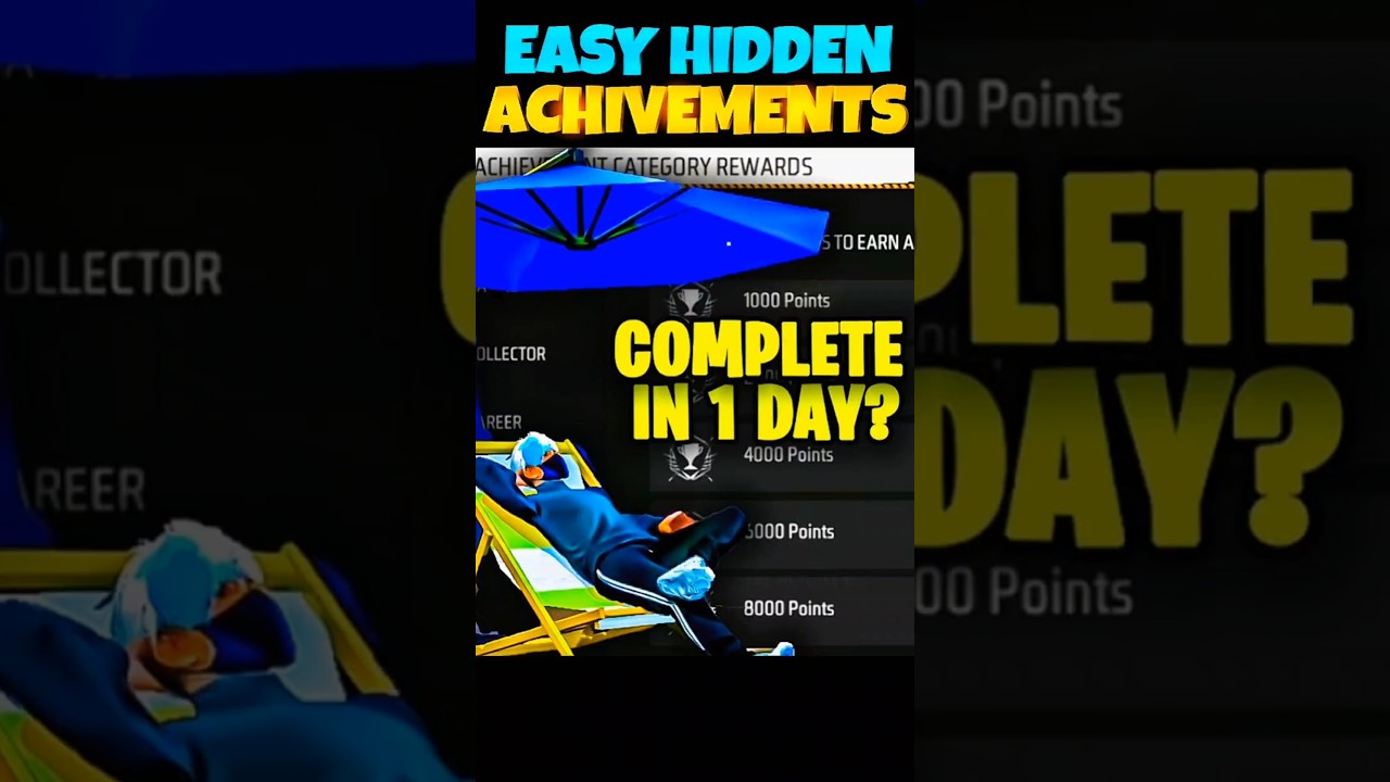 Complete Freefire Achievements in 2 Days🔥
